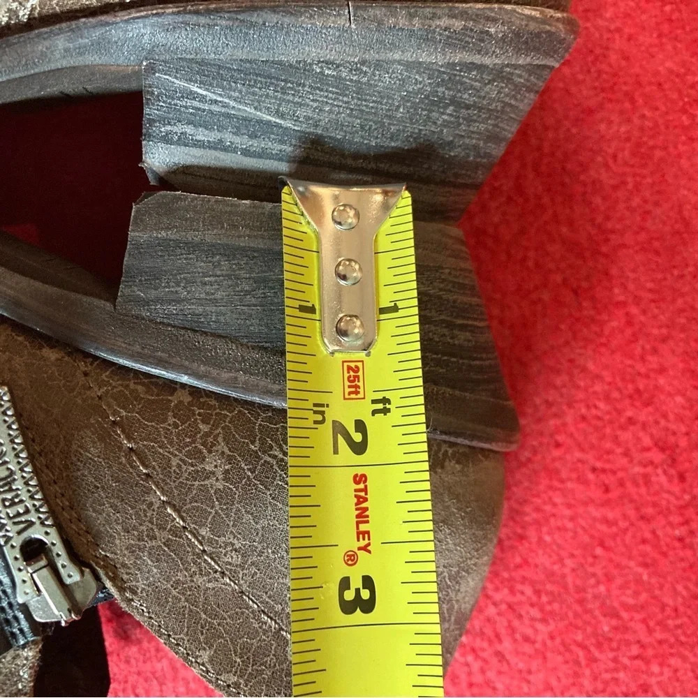 VERACRUZ Sz 39 Western Style Stacked Heel Made in Spain Bohemian Ankle Boots - Picture 5 of 14